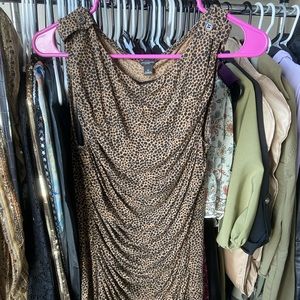 Animal print business/work top